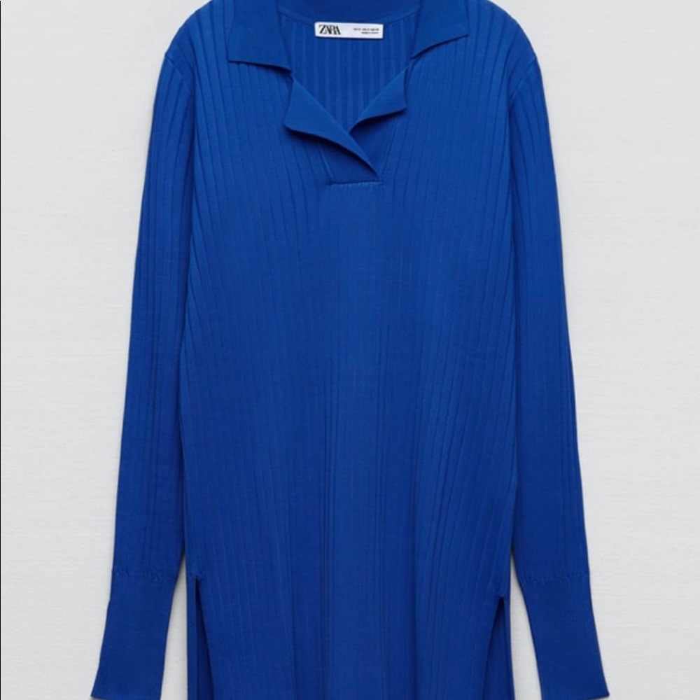 Zara Slit Ribbed Knit Tunic (Matching Pants in 2nd Listing)